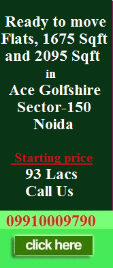 Ace Golfshire Sector-150 Noida ready to move flats in ace golfshire noida